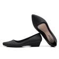 Women's New Solid Colour Fashion Pointed Toe Casual Shoes Slope Heel Increase Ladies Walking Shoes Simple Non-slip Women's Shoes