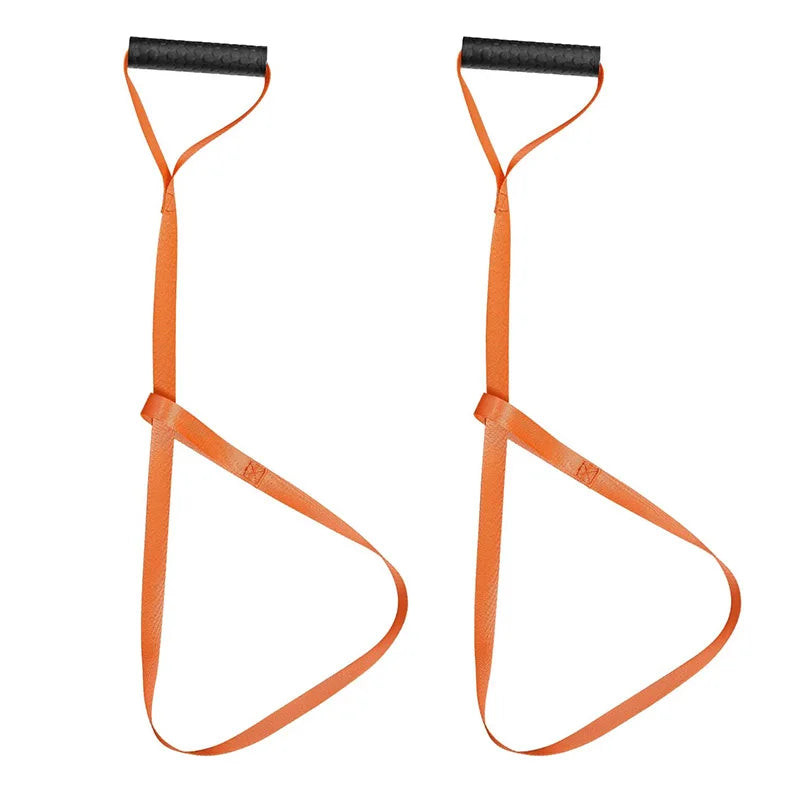 Orange Deer Hunting Sling Deer Hunting Pull Strap Hunting Gear Accessories With Anti Slip Handle Grip Deer Drag Straps for Men