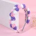 CN Fairy Full Mini Flower Hairband for Girls Princess Flower Crown Artificial Floral Accessories