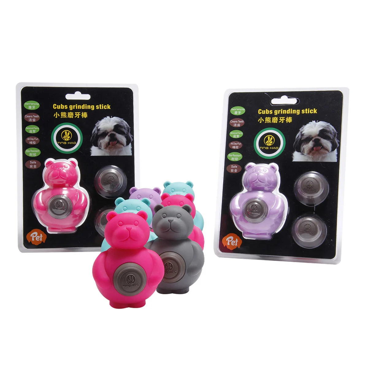 Wholesale Customizable Eco-Friendly Beef Flavor Silicone Dog Toy Sustainable Molar Biscuits for Playful Pups