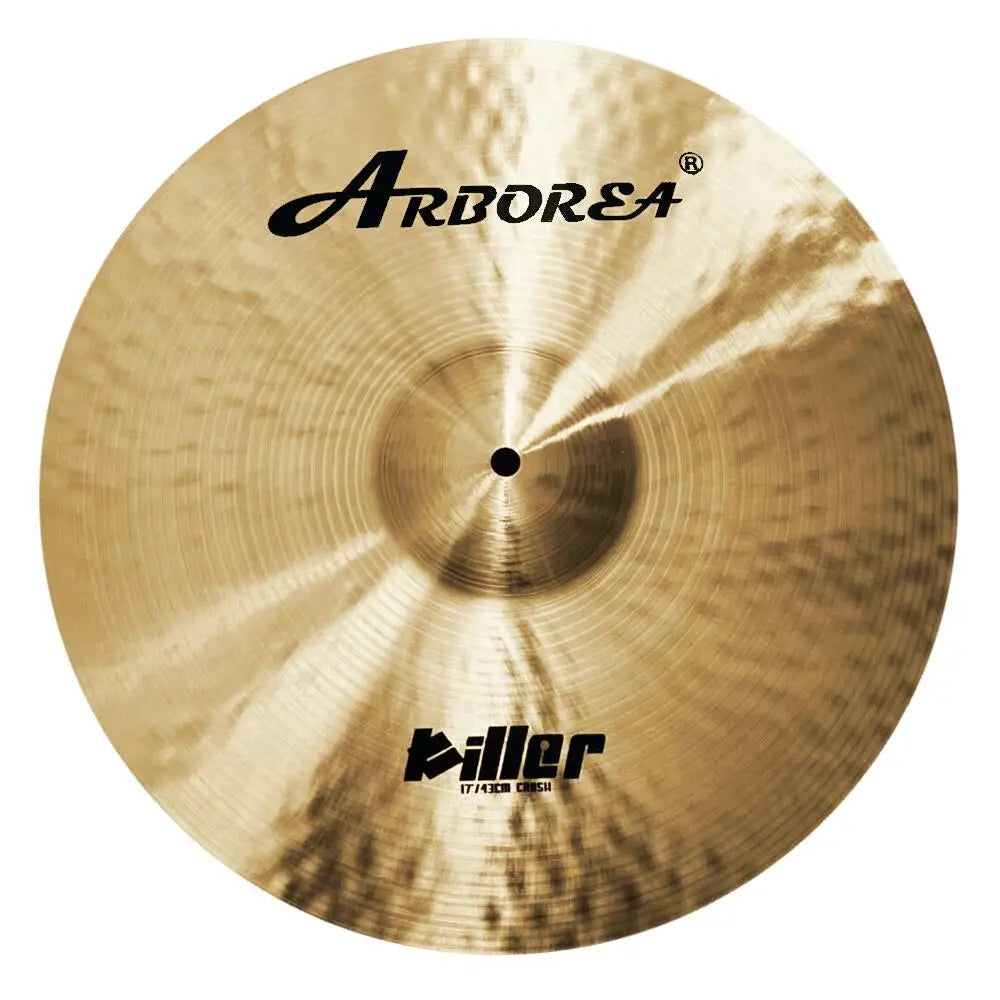Arborea Killer Series 17 inch Crash Cymbal Handcrafted B20 Bronze for Drum Set