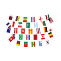 Ready to Ship 100% Polyester 20x30cm 32 Countries String Bunting Flag