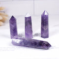 Natural Crystal Wands Amethyst Crystal Faceted Reiki Chakra Meditation Therapy Amethyst Wands