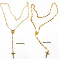 New Religious Rosary Beads Catholic Religious Necklace 4mm 6mm 8mm Beaded Cross Mary Necklace Rosary Chain for Jewelry Making