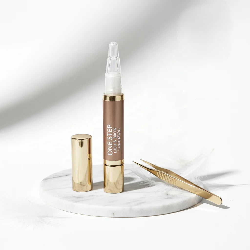 New Arrival 3 in 1 Glue Perm Fix Lash Lift Brow Lamination Private Label DIY Home Use Mild Cysteamine One Step Eyelash Lift