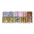 Spool Fly Tying Tinsel Flash Tape Pearl Holographic Orange Gold Silver Streamer Teaser Fly Tying Material