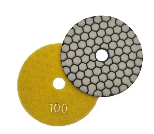 4"/100mm Grit #400 Diamond Dry Polishing Pad Granite Marble Ceramic Flexible Sanding Disc Stone Polisher Disc