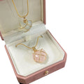 Fashionable Wire Wrapped Heart Pendant Healing Crystal Stone Necklaces Natural Rose Quartz Jewelry for Women Birthday Gift