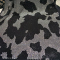 SS10 Rhinestones Soft Touch Stretch Custom Rhinestone Leopard Pattern Design Diamond Fabric for Party Dress