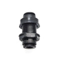 Black Bulkhead Connector Tube O.D 3/8"  1/4" RO System Bulkhead Union Quick Connector Water Purifier Push to Connect