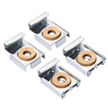 Jinnate Stainless Steel Glass Panel Connectors Clamps 4-6mm Inch for Bedroom Glass Shelf Clamp