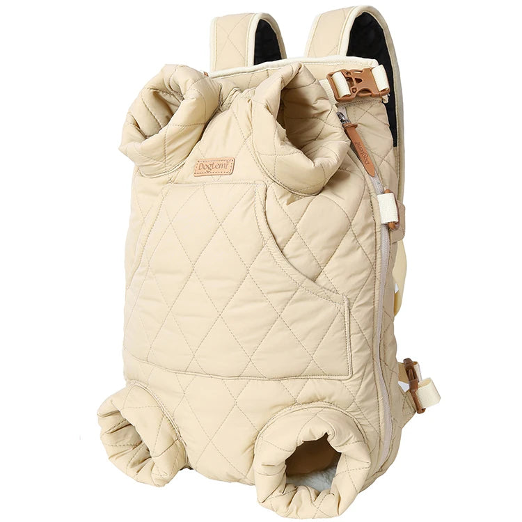 DogLemi Luxury Fashionable Pet Supplies Large Small Travel Pet Backpack with Zipper Comfort Warm Outdoor Mesh Slings