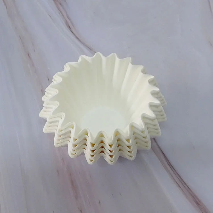 Wholesale Disposable Basket Shape Pour Over Drip Coffee Maker Coffee Powder Filter Coffee Filter Paper