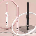 Portable Auto Rotating Ceramic Barrel Automatic Rotating Curling Iron Rotating Hair Curler logo Box