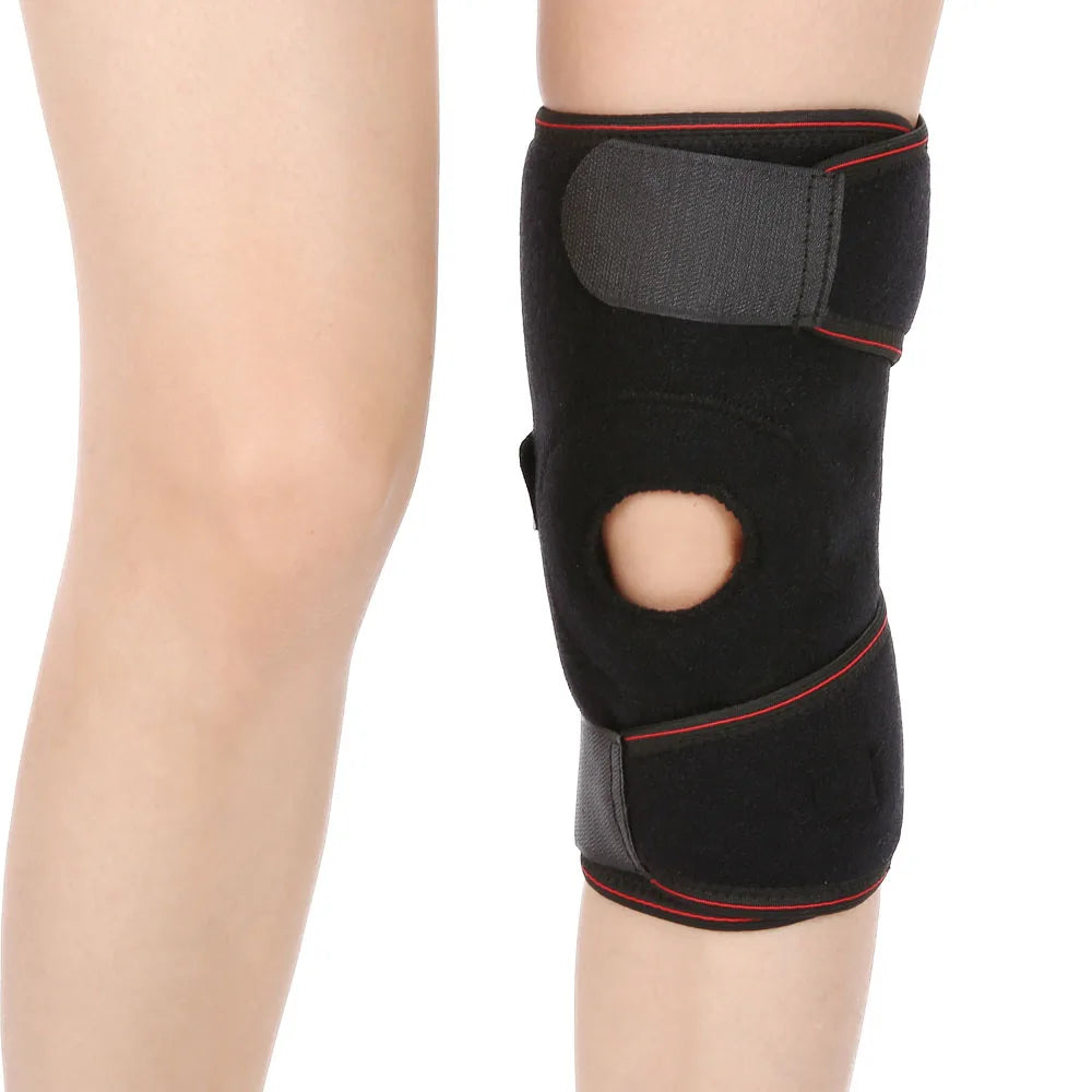 Athletes Sports Knee Support With Side Stabilizers Patella Gel Pads for Knee Support