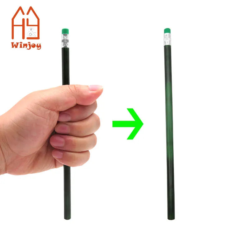 Custom Black Color Changing Pencil With Silver Ferrule Green Eraser Creative Mood Wood Pencil Inspirational Gift Lapiz