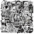 100Pcs Gothic Terror Graffiti Stickers Decorative Label for Luggage Laptop Motorcycle Notebook Vinyl Waterproof Sticker