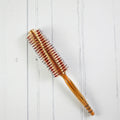 Private Label Round Curling Combs Professional Wooden Round Brush for Blow Drying Anti Static Hairbrush