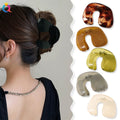 U Shape Simple Smooth Surface Hair Claw Clip Women Hair Accessories
