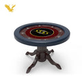 YH 8 Players Texas Hold'em Poker Table Modern Luxury Casino Gambling Oval Shaped Wooden Eco-Friendly Entertainment Chips Trap