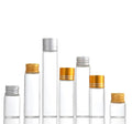 Wholesale Empty Glass Packaging Tube Vial 5ml 8ml 10ml 12ml 15ml 20ml 25ml Clear Mini Glass Bottle With Aluminum Screw Cap