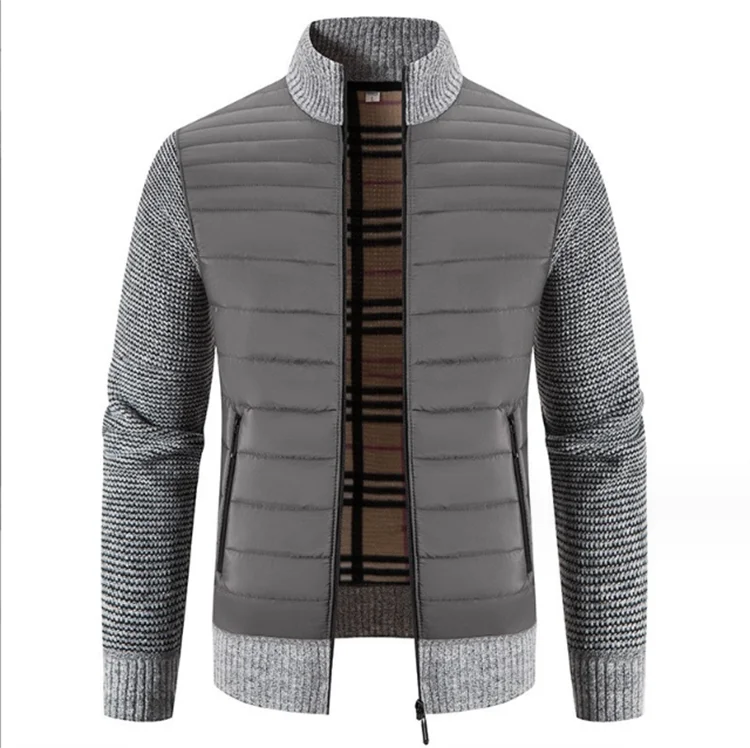 Wholesale Men's Winter Coats Fashion Knit Coats