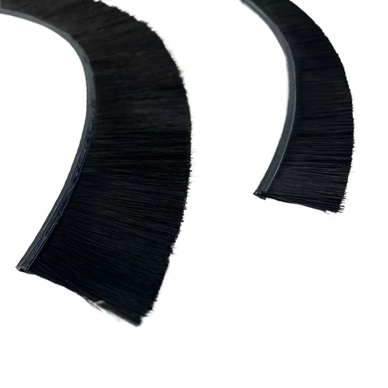 Nylon PP Strip Brush with Flexible Base for Adhesive Printer Customizable Industrial Brush
