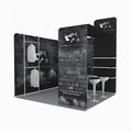 Folding Aluminum Tube 10x10 Portable Tension Fabric Backdrop Clothing Rack Display Tradeshow EXPO Garment Trade Show Booth