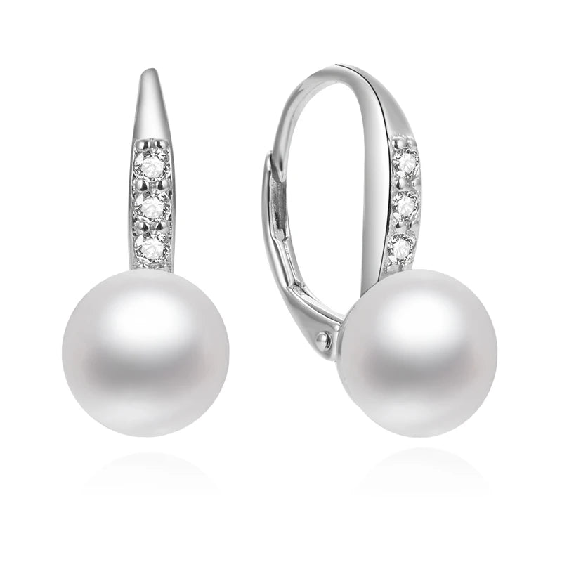 AAA Freshwater Real Pearl Jewelry Earring Double Pearl Western Earrings