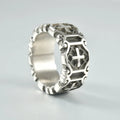 Vintage Punk Stainless Steel Rings for Men Fashionable Rock Christian Religion Cross Thumb Ring Wedding Father Jewelry Gift