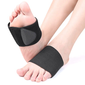 Gel Arch Support Elastic Brace Nylon Foot Wrap Bandage Sleeve for Flat Feet & Plantar Fasciitis Sports & Comfort Insoles