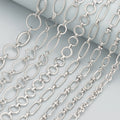 C61  1m/lot Multi Sizes Silver Color Diy Jewelry Chain Diy Necklace Accessories Jewelry Making Accessories