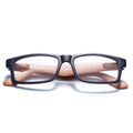 Jiuling Eyewear Classical Frame Eyeglasses Rectangle Pc Frame Reading Glasses 1.5 Blue Light Prescription Lens for Men Women