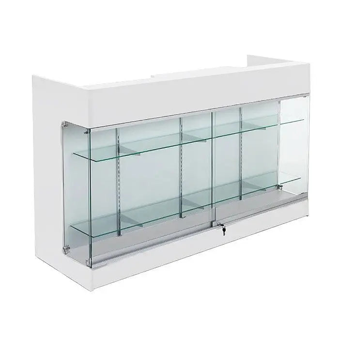 6ft Full Vision Front Glass Showcase Glass Checkout Counter