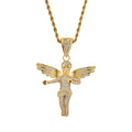 CN167 Gold/Silver Plated Brass Rope Chain Cubic Zircon Pendants Unisex Hip Hop Necklace Party Jewelry Gift