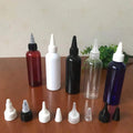 120ml 4oz Amber Plastic Bottle with Gel Lid