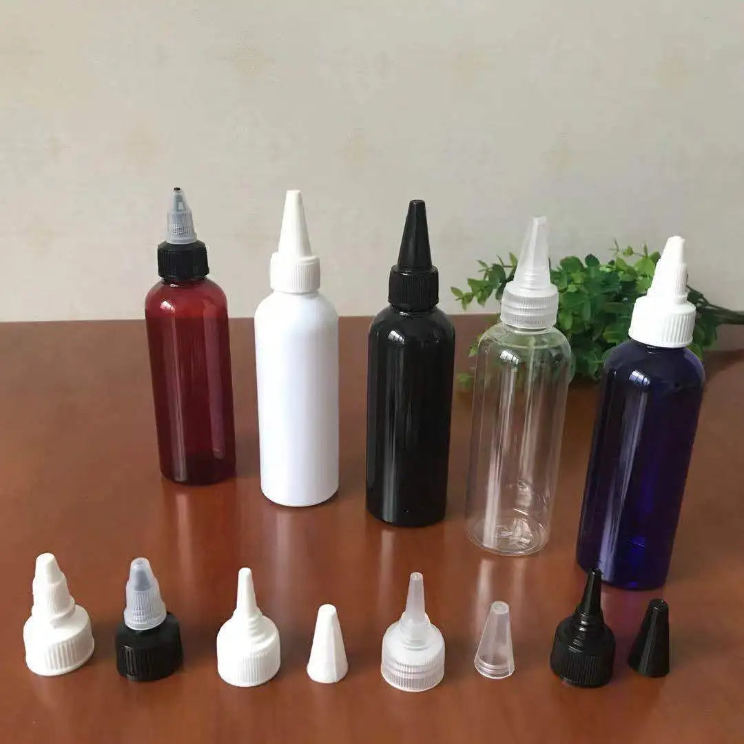 120ml 4oz Amber Plastic Bottle with Gel Lid