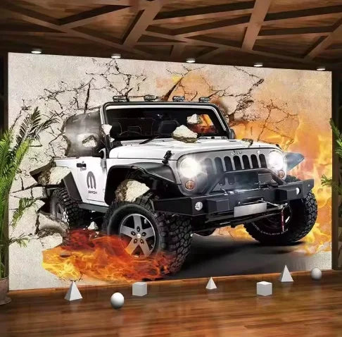 3d Rock Guitar Wallpaper Ktv Music Bar Tooling Background Wall Mural Vintage Graffiti Wall Mural
