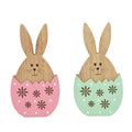 Hot Sales Home Rabbit Decorations Easter Wood Rabbit Decoration Easter Cute Table Decoration