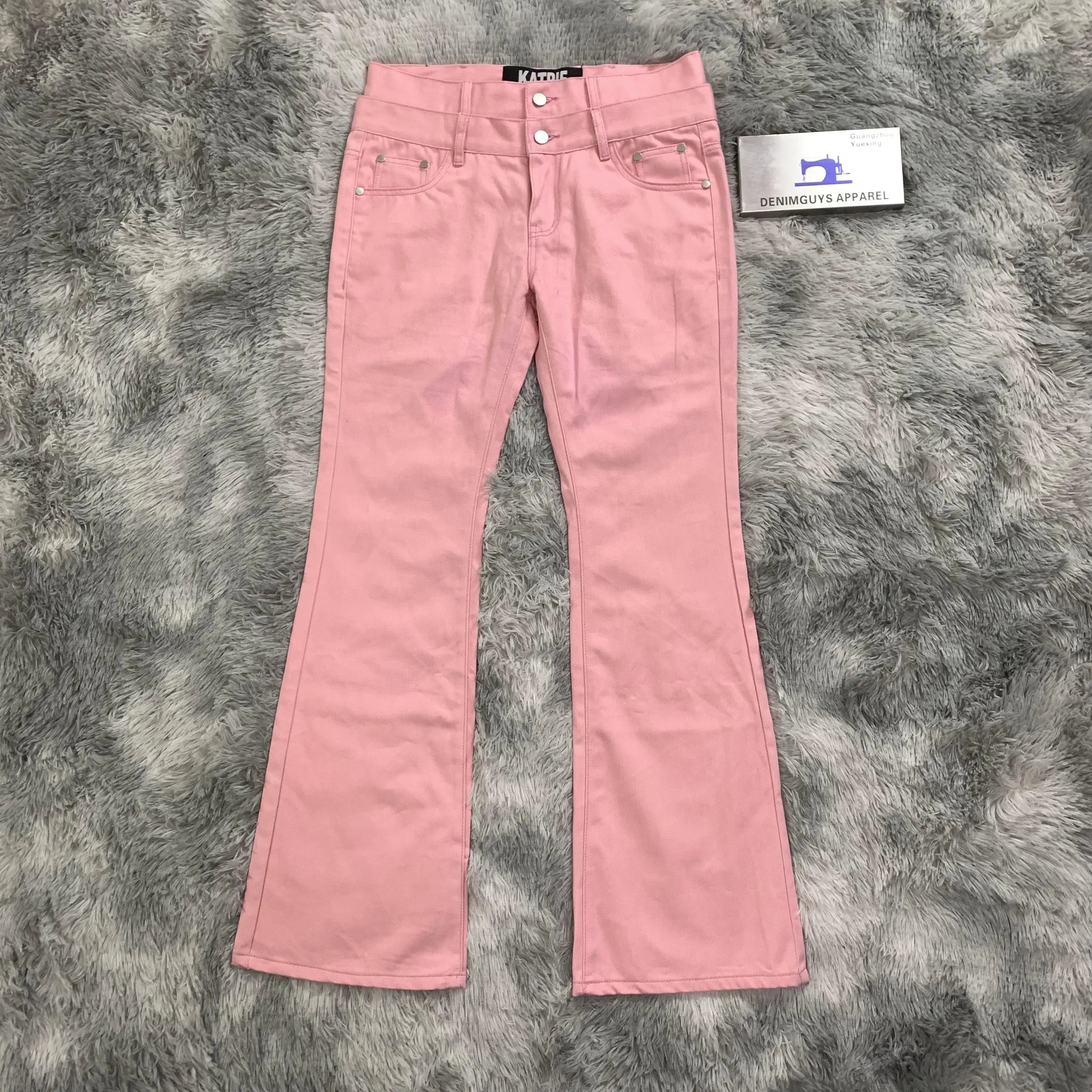 DENIMGUYS Women's Flared Jeans Fashion Vintage Stretch Casual High Waist Denim Pants Full Length Slim Wide Leg Women Flare Jeans