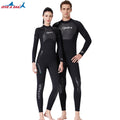 DIVE&SAIL 3mm Men Women Sharkskin Neoprene Surfing Wet Suits Unisex Blackzip Long Sleeve Full Body Scuba Diving Wetsuit