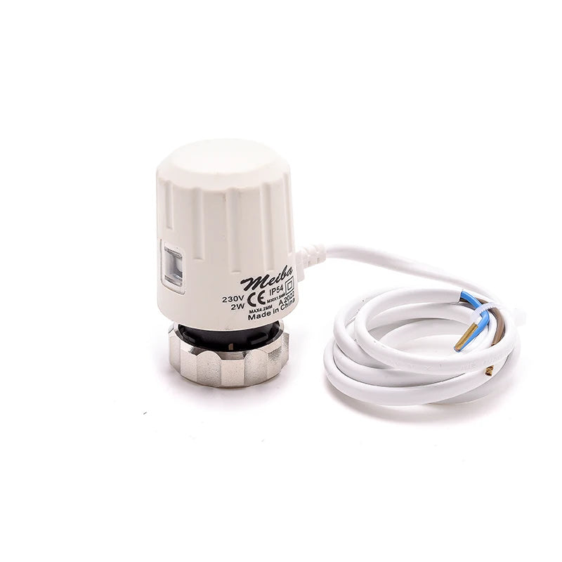 4-Wire Thermostatic Underfloor Heating Manifold Electric Electronic Actuator Normally Closed Thermal Valve Water Control Hotel