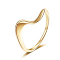 Fashion Jewelry Women's 18K Gold Plated Brass Glossy Mobius Gemstone Ring Trendy High Luxury Charm