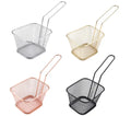 Holding Stainless Steel Western Snacks French Fries Fried Chicken wings Basket Drain Oil Basket Kitchen Container Basket