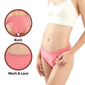 Wholesales Custom Ladies Teen Seamless Hipster Mid-Rise 4 Layer Menstrual Panties High Absorbency Quick Dry Plain Dyed Print