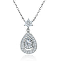 Custom 925 Silver Personalized Name Necklace With CZ Stones Unique Gift for Her