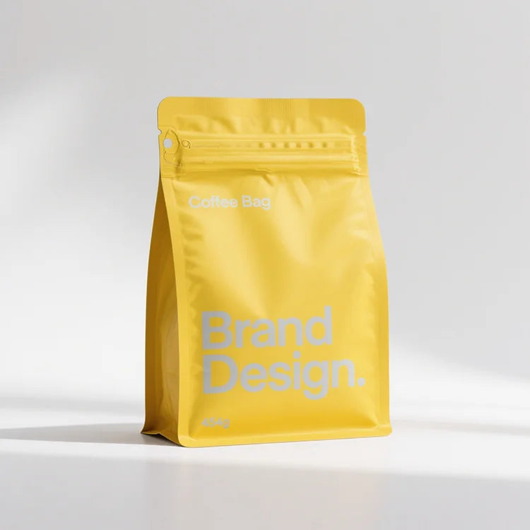 OEM Customizable 6oz Coffee Bag Brewing Coffee Bag Recycle Aluminum Foil Zip Lock Plastic Bag Small