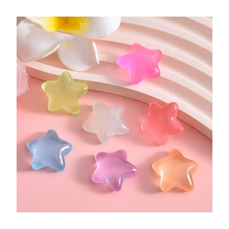 Chinese Supplier Luminous Starfish Glowing in the Dark Toy Mini Resin Starfish Tiny Glow Toy Aquarium Decoration Accessories