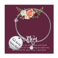 Manufacturer Stainless Steel Adjustable Wire Bangle with Mama Baby Bear Charm Mother's Day Gift Bangles for Women