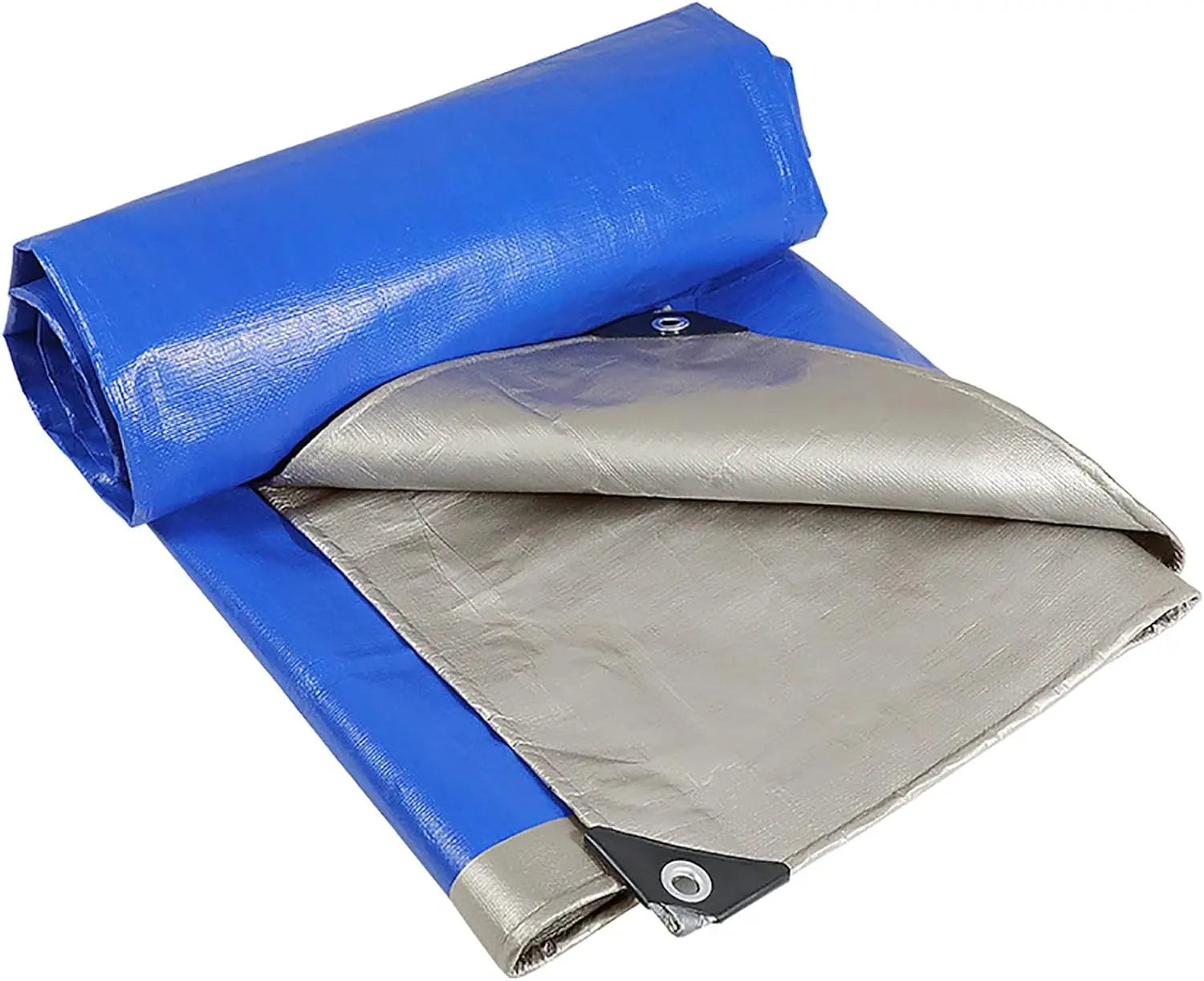 Tarps 18x24FT 5 Mil Woven Outdoor Multipurpose Waterproof UV Resistant Poly Tarp Cover Metal Grommets Reinforced Edges